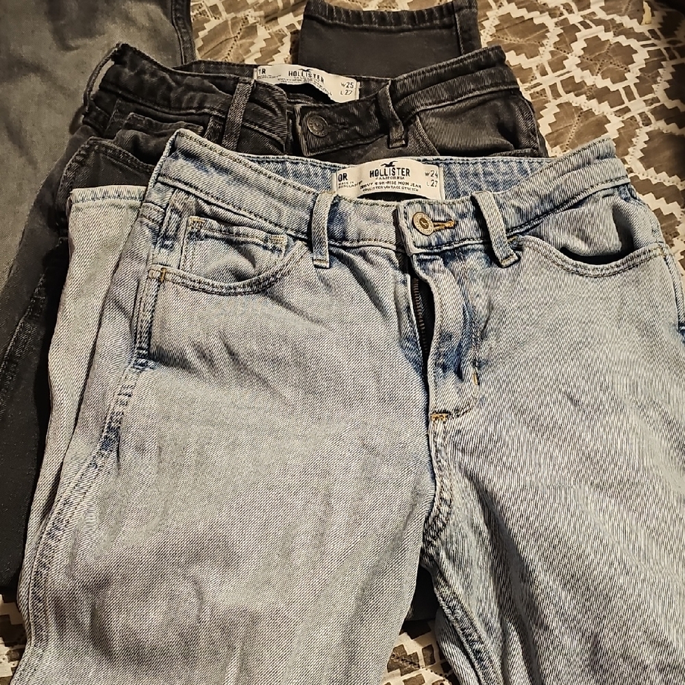 Hollister Jeans Set in Blue, Black